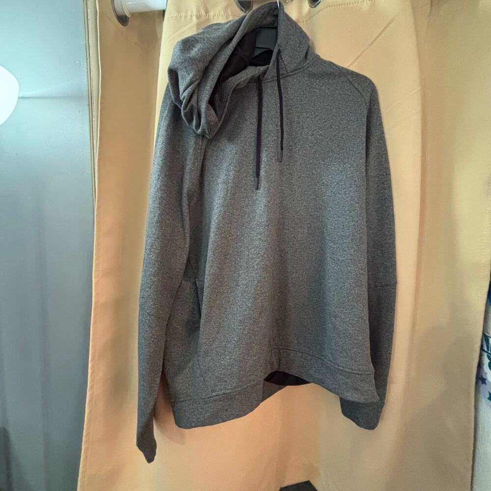 Lululemon Dark Heathered gray Side Spellout Hoodie XXL